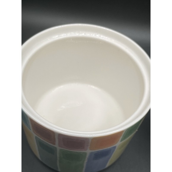 Colorful Fitz and Floyd Sugar And Creamer Set Gypsy Chicks pattern - Picture 6 of 8